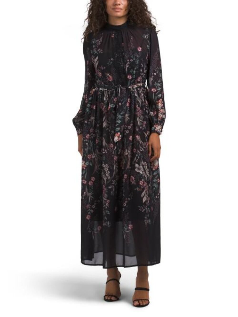 NANCY YANG Floral Maxi Dress